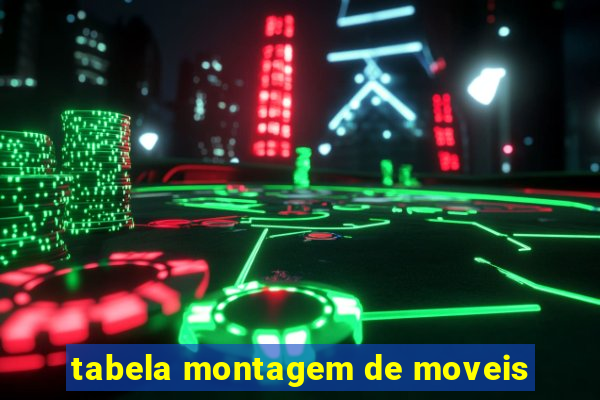 tabela montagem de moveis